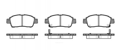 Гальмівні колодки REMSA 071202 Toyota Yaris 04465YZZF4, 0446552140, 0446552130