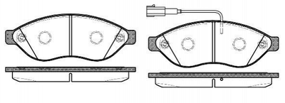 Тормозные колодки REMSA 123712 Peugeot Boxer; Fiat Ducato; Citroen Jumper; Toyota Auris 77366021, 77364319, 77364318