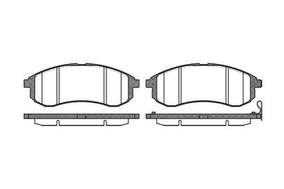 Тормозные колодки REMSA 112901 Mitsubishi L200 DBP511126, MN102622, MR977365