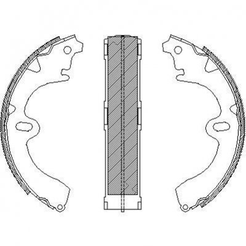 Гальмівні колодки REMSA 434500 Toyota Corolla, Carina, Celica, Camry 0449532031, 4763020190, 4762020230