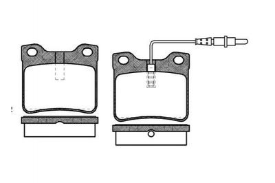 Тормозные колодки REMSA 032122 Mercedes Vito, V-Class A6384230110, A0034200020, A0024204820