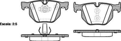 Гальмівні колодки REMSA 038161 BMW X5, X6 34216776937