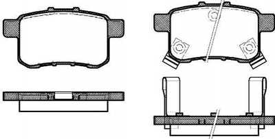 Тормозные колодки REMSA 133202 Honda Accord 43022TA0A000