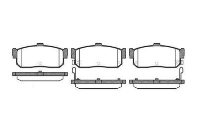 Тормозные колодки REMSA 036622 Nissan Primera, Almera, Maxima; Infiniti G, I 440600N690, 440603Y590, 440604U090