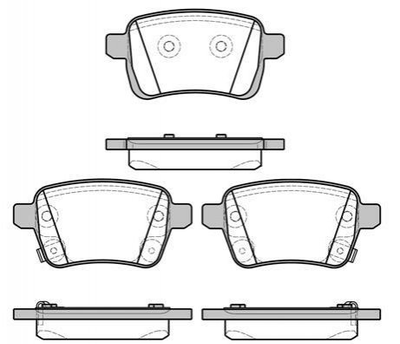 Гальмівні колодки REMSA 145022 Opel CORSA 1605285, 95517078