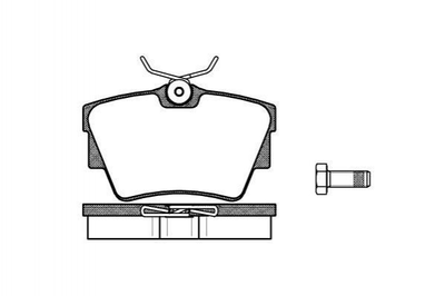 Гальмівні колодки REMSA 059130 Renault Trafic; Opel Vivaro; Nissan Primastar 93192389, 93173646, 9199262