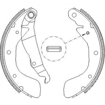 Тормозные колодки REMSA 4398.00 Opel Kadett, Vectra, Astra, CORSA, Combo; Daewoo Nexia, Espero, Nubira, Lanos; Chevrolet Lacetti, Epica, Evanda S4520006, S4520005, S4520003