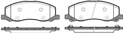 Тормозные колодки REMSA 138602 Opel Insignia 13237752, 1605202
