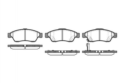 Тормозные колодки REMSA 087501 Suzuki Liana 5581054G30, 5581054G30000, 5581054G50