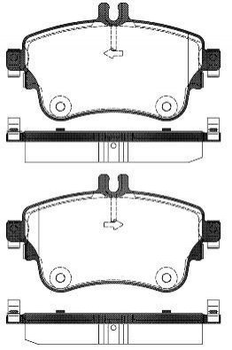 Тормозные колодки REMSA 148708 Mercedes A-Class, B-Class 0064204820, 64204820, A0064204820