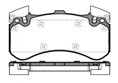 Тормозные колодки REMSA 146300 Audi A8, A7, A6, Allroad 4H0698151F, 4H6698151, 4G0698151F