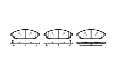 Тормозные колодки REMSA 117302 Jeep COMMANDER (XK), Grand Cherokee II (WJ, WG), Grand Cherokee III (WH, WK) K05080868AB, 68028967AA, 5080868AC