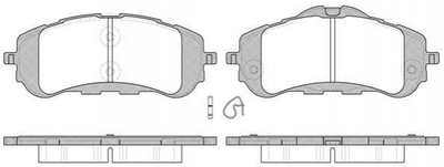 Тормозные колодки REMSA 155900 Peugeot 308 1610428780, 1612886480