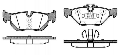 Тормозные колодки REMSA 1145.10 BMW 3 Series, X1, 1 Series 6774692, 34216790761, 34216774692