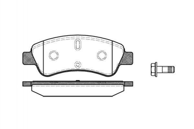 Гальмівні колодки REMSA 084010 Peugeot Partner, 307, 206, 207, 208, 2008; Citroen Xsara, Berlingo, DS3, C3, C4, C2, C-Elysee E172558, E172227, E172124