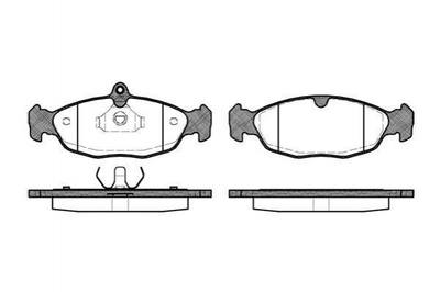 Тормозные колодки REMSA 039320 Opel Vectra, Astra, CORSA, Combo, Kadett; Daewoo Lanos, Nexia; Jaguar XJ 1605455, 1605087, 1605810