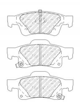 Тормозные колодки FERODO FDB4819 Jeep Grand Cherokee IV (WK, WK2) 68052386AA, 68052386AB, 68052387AA