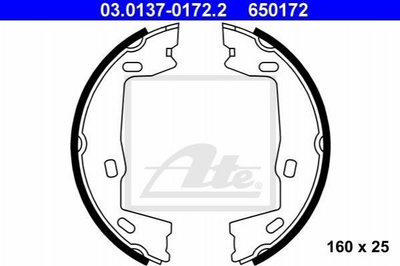 Гальмівні колодки ATE 03013701722 Opel Vectra, Omega, Astra, Kadett 1605686, 1605897, 1605921