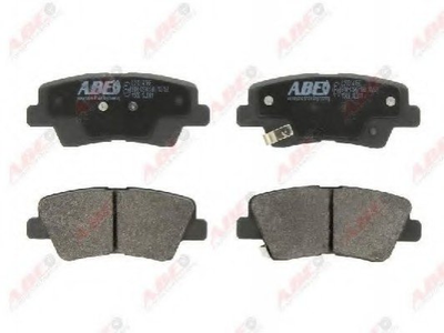 Колодки гальмові ABE C20314ABE Hyundai I30, Accent, Sonata, Tucson, I20, Veloster, Getz, I40, Elantra; KIA Rio, Ceed, Optima, Pro Ceed; Toyota Auris; SsangYong Actyon 583021RA30, 583022EA31, 583022KA10