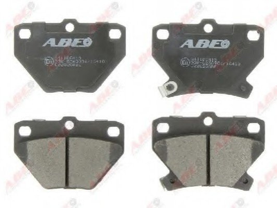 Колодки гальмові ABE C22020ABE Toyota Yaris, Prius, Corolla, Celica, Camry 04466YZZAE, 0446620090, 0446652010