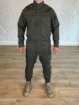 Форма армійська на флісі ріп-стоп кітель зі штанами олива XXL