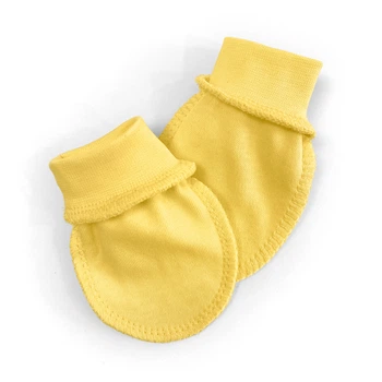 Однотонные желтые нецарапки Tunes Lemon 0-3 мес