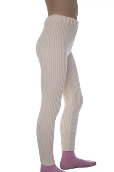 Лосины детские вязаные ДАЙС полушерстяные молочные 05202600 рост 92-98 см