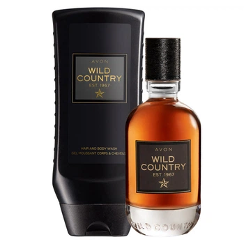 Набір AVON Wild Country для Нього шампунь-гель 250мл та туалетна вода 75мл