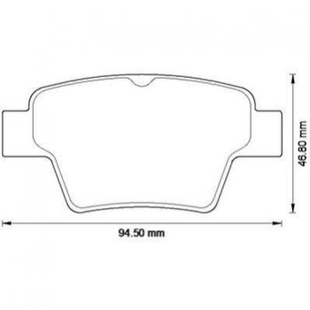 Тормозные колодки Jurid 573235J Peugeot 307, 207; Citroen C4 425322, 425325, 425340