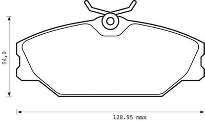 Тормозные колодки Jurid 573008JC Renault Megane, Laguna, Scenic, Safrane, Clio 410607125R, 410604441R, 7701209380