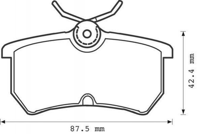 Тормозные колодки Jurid 571998J Ford Focus, Fiesta 1075565, 1107698, 1425407