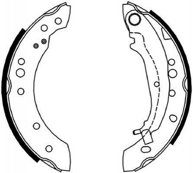 Тормозные колодки Jurid 362642J Mitsubishi Colt MN186120, MA1026340M1, MA1026330M1