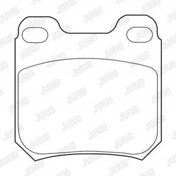 Тормозные колодки Jurid 573709J Opel Omega, Vectra 90273260, 90485138, 90540177