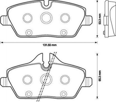 Тормозные колодки Jurid 573137J BMW 1 Series 34116767143, 34116767144, 34116771837