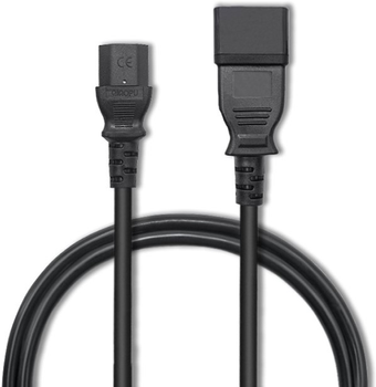 Kabel zasilający do UPS Qoltec IEC C20-C13 3x1.5mm², 1.2m Czarny (5901878539911)
