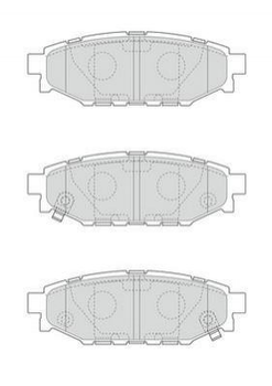 Тормозные колодки Jurid 573380J Subaru XV, Impreza, Forester, Legacy, Outback 26696FJ000, 26696AG031, 26696AG010