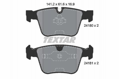 Тормозные колодки TEXTAR 2418001 Mercedes S-Class, M-Class 0054208220, 1644201020, 1644202420