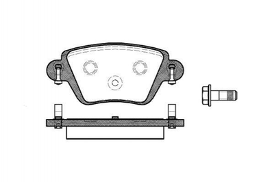 Тормозные колодки ROADHOUSE 277710 Renault Kangoo; Jaguar X-type; Nissan Kubistar 1152316, 1219892, 1219897