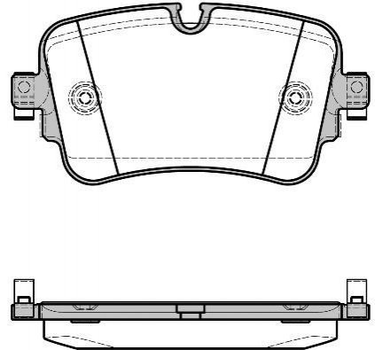 Тормозные колодки ROADHOUSE 21668.08 Audi Q7 4M0698451F, 4M0698451G