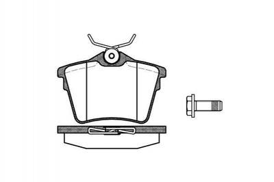 Тормозные колодки ROADHOUSE 2110300 Peugeot 407, 607; Citroen C5; Audi TT 425279, 425326, 425404