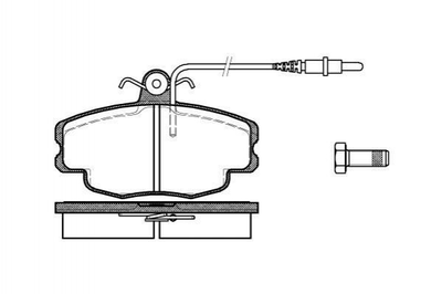 Гальмівні колодки ROADHOUSE 2141.24 Renault Espace 04465YZZ63, 0446530080, 0446520590