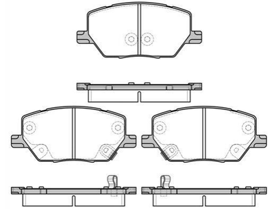 Тормозные колодки ROADHOUSE 2164002 Jeep RENEGADE (BU); Audi A6 68273005AA, 77367282, 77367214