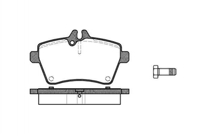 Тормозные колодки ROADHOUSE 2114400 Mercedes A-Class, B-Class 1694200220, 1694200320, 1694200720