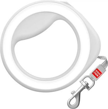 Повідець-рулетка для собак Collar WAUDOG R-leash, кругла, XS-M, до 40 кг, 2,9 м, світловідбиваюча стрічка (812715)