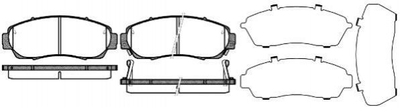 Гальмівні колодки ROADHOUSE 2117112 Honda CR-V 45022TK8A00, 45022TP6A00, 45022TP6A60