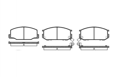 Гальмівні колодки ROADHOUSE 2152.02 Toyota Celica, Previa 0446514190, 0446514380, 0449114160