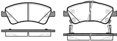 Тормозные колодки ROADHOUSE 2134112 Toyota Verso, Corolla, Avensis, Auris 044650F012, 0446502280, 446502280