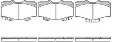 Тормозные колодки ROADHOUSE 231504 Toyota 4-Runner, Land Cruiser 04465YZZE4, 04465YZZ57, 0446560030