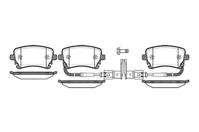 Тормозные колодки ROADHOUSE 289702 Audi A6, Allroad, A4, A8, A5; Volkswagen Multivan, Phaeton, Transporter 3D0698451, 3D0698451A, 4E0698451