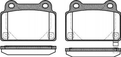 Гальмівні колодки ROADHOUSE 21364.02 Mitsubishi Lancer 4605A695, 4605A584